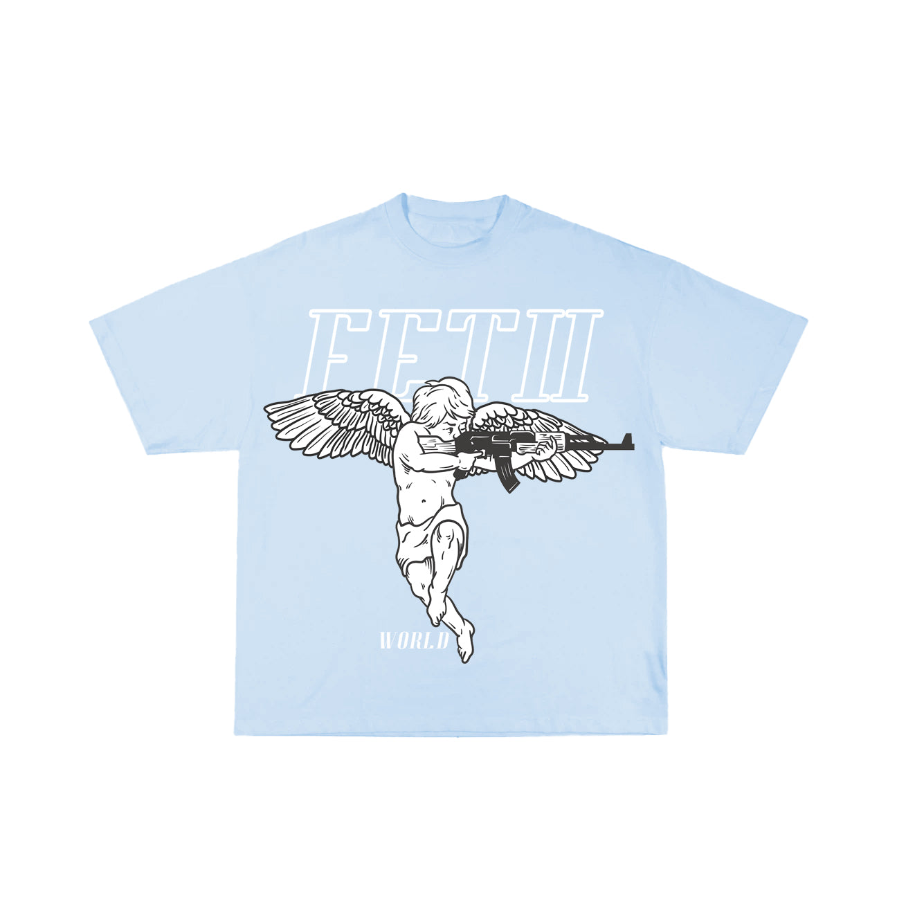 baby blue angel shirt