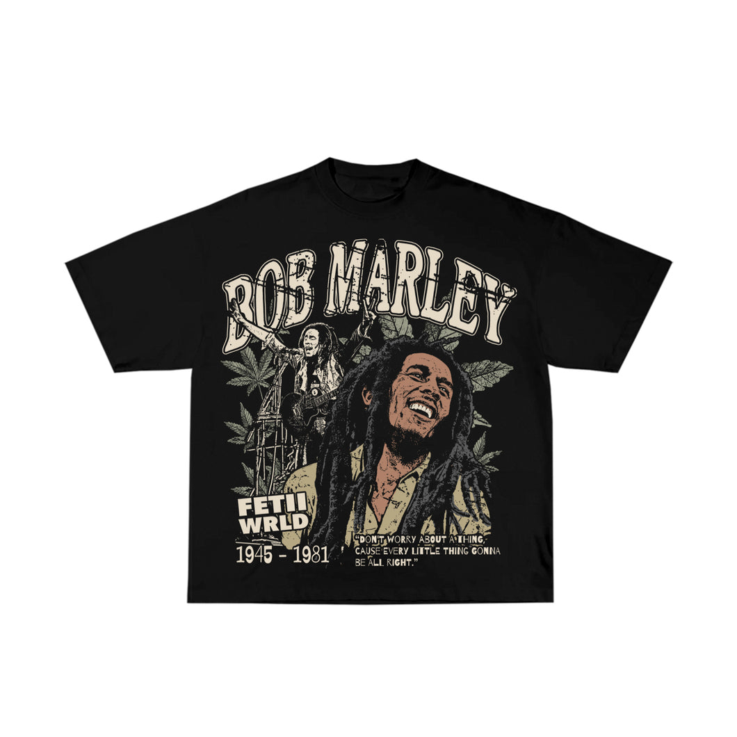 FETII Bob Marley Legend T-shirt Black