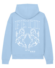 Load image into Gallery viewer, FETII Twin Cherub Hoodie Sky Blue
