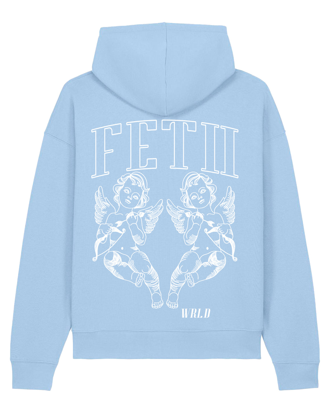 FETII Twin Cherub Hoodie Sky Blue