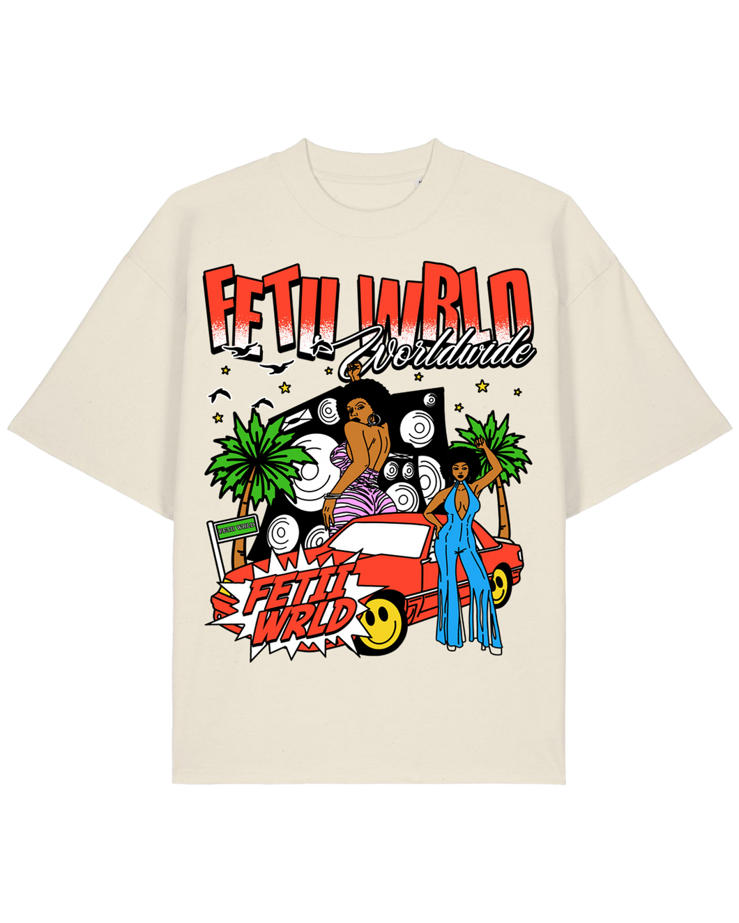 FETII Cool Vibes T-shirt Cream