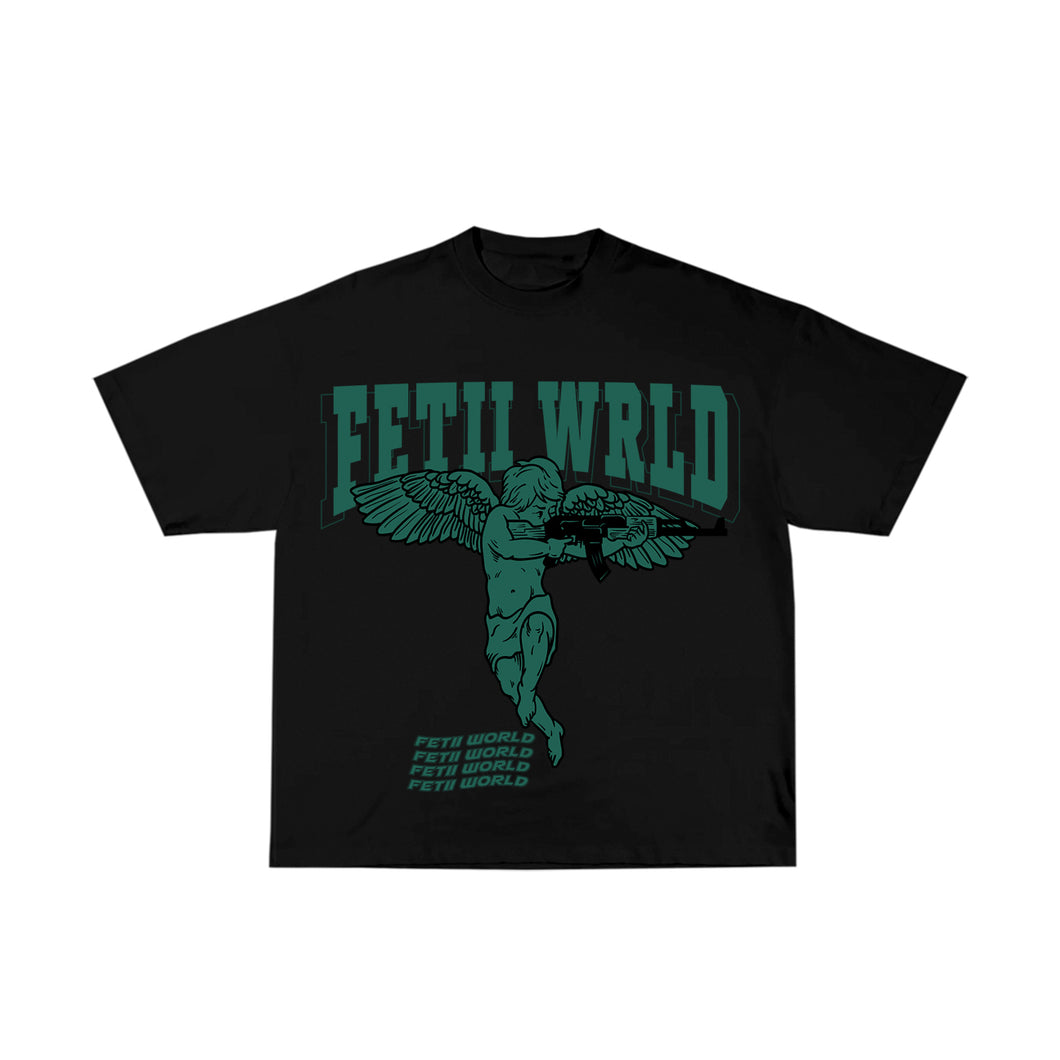 FETII Angel V2 T-shirt Black & Green