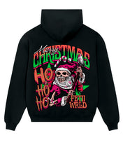 Load image into Gallery viewer, FETII &quot;Ho Ho Ho&quot; Christmas Hoodie Black
