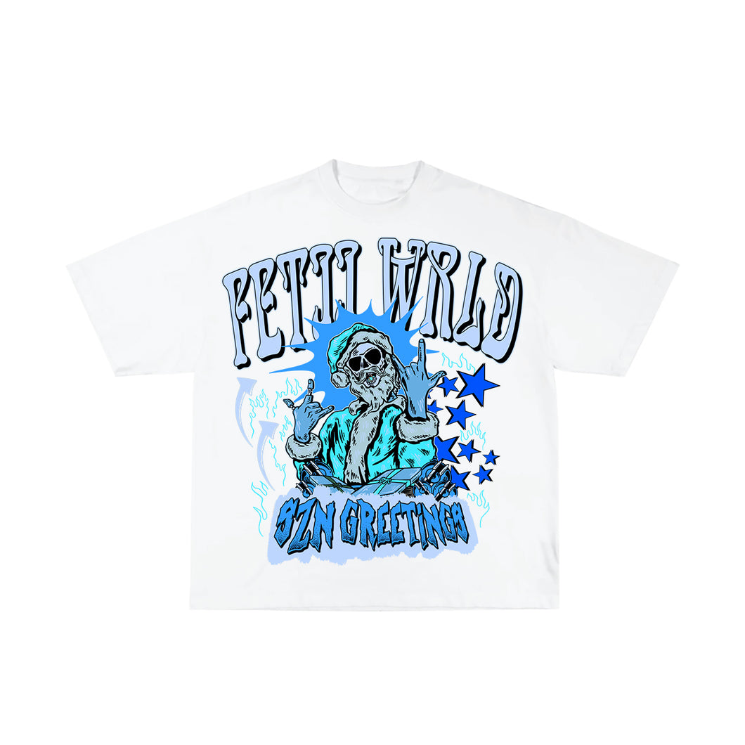 FETII Szn Greetings Christmas T-shirt White