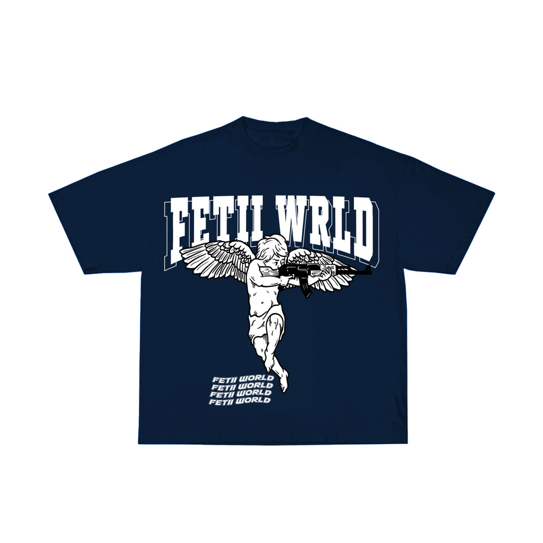 FETII Angel V2 T-shirt Navy Blue & White