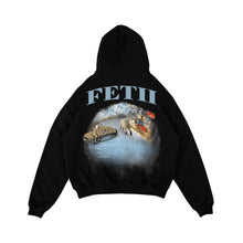 Load image into Gallery viewer, FETII Polar Bear &amp; Ice Hoodie Black
