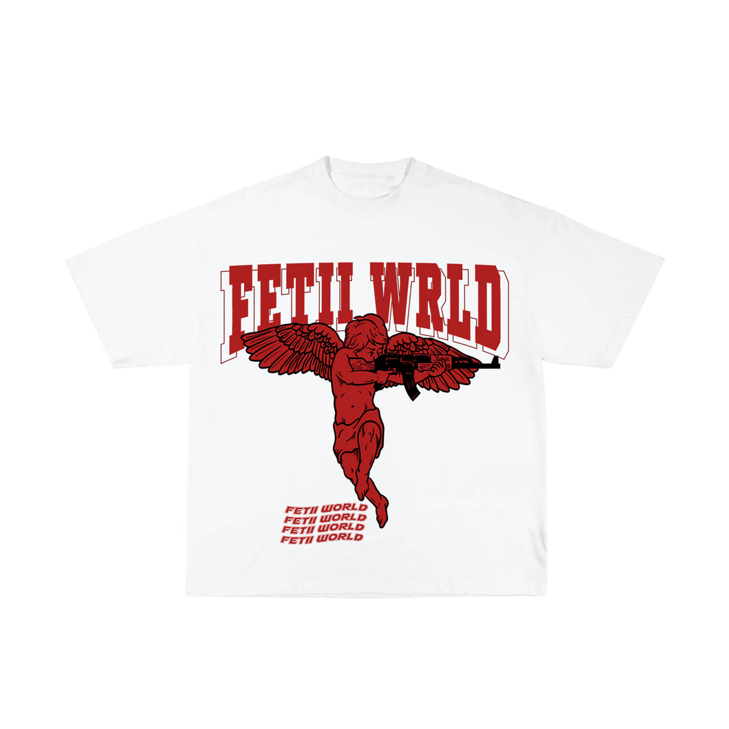 FETII Angel V2 T-shirt White & Red